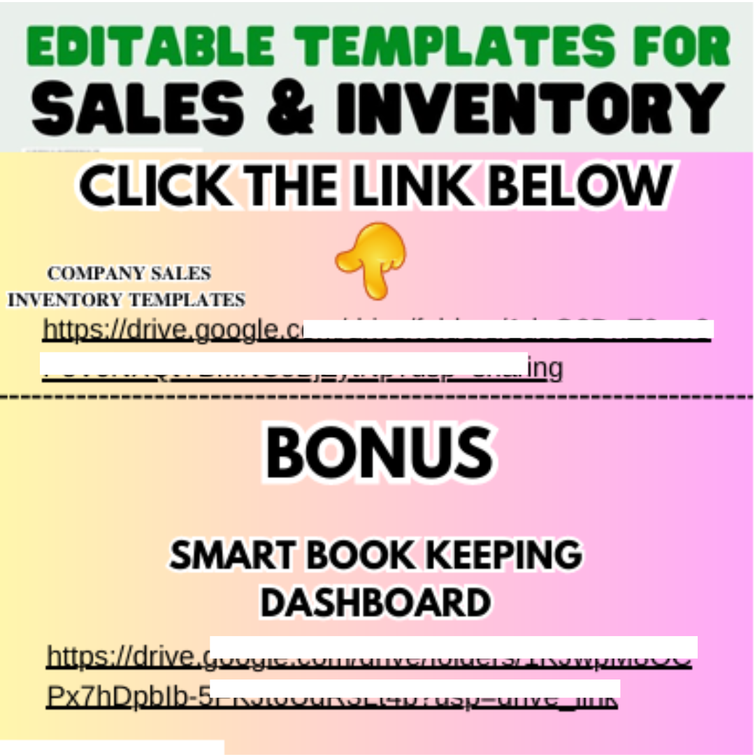 Sales Inventory Templates