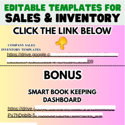 Sales Inventory Templates
