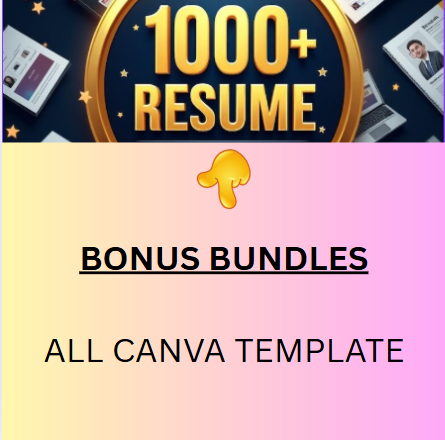 1000 Resume Professional Templates Bundles