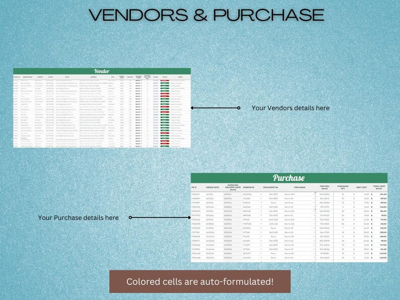 Sales Inventory Templates