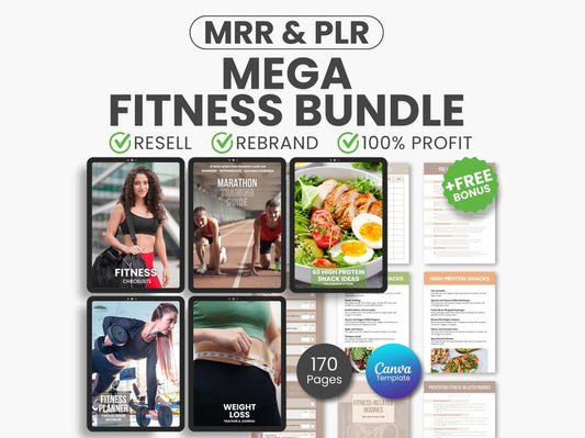 Mega Fitness Bundle With MRR and PLR Ready To Resell