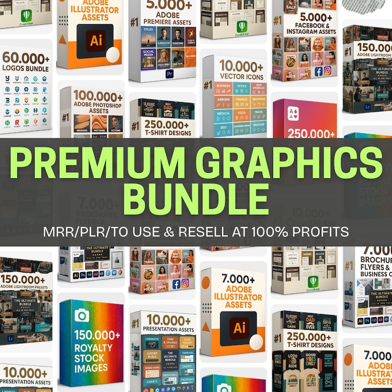500GB+ Graphic Design Mega Bundle