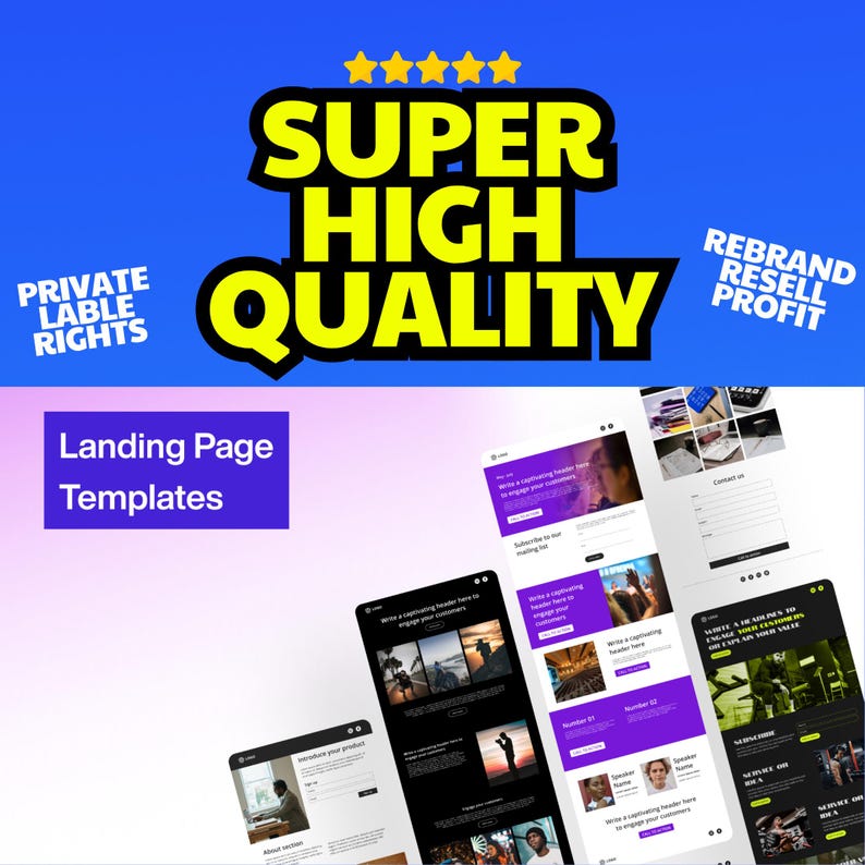 2000+ High-Converting Landing Page Templates
